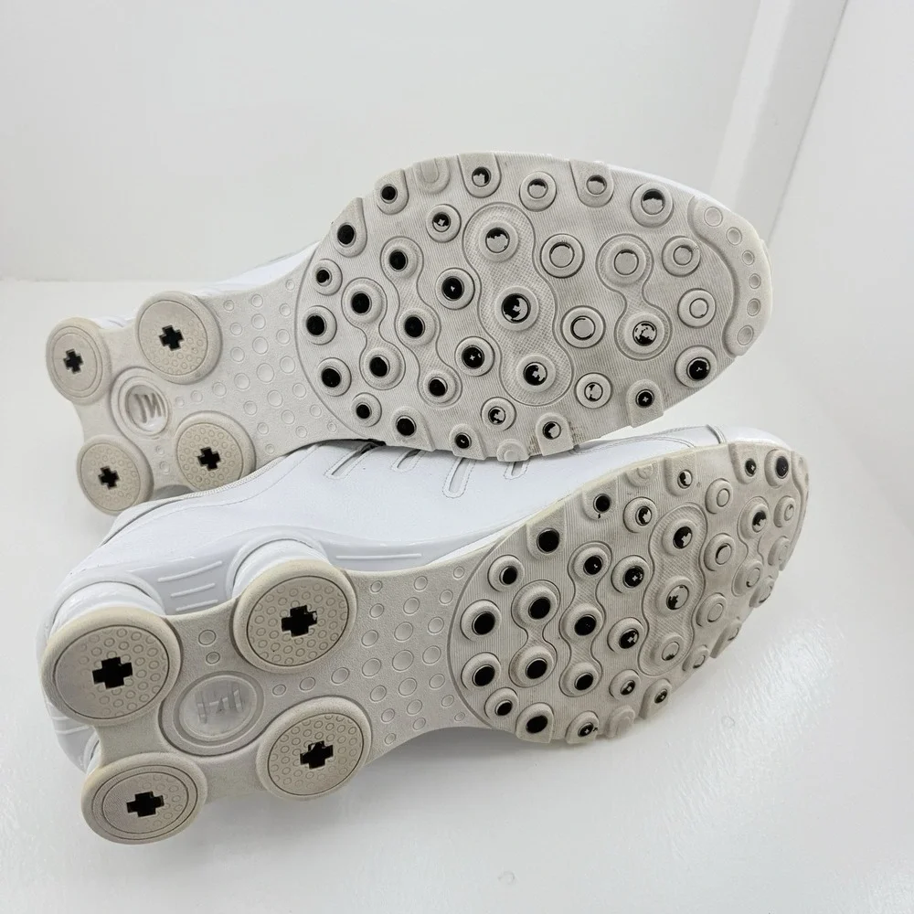 Nike Shox NZ Running Gym Training Sneakers White Black 501524-106 Men's Size 13